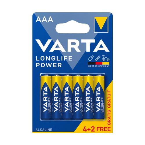  Alkaline Varta Longlife Power AAA LR03 (4+2 )