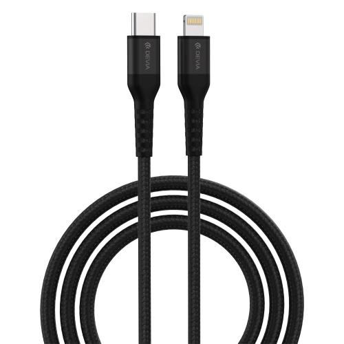   USB 2.0 Woven Devia EC409 Braided USB C  Lightning PD 20W 1.5m Gracious 