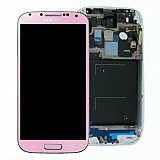 Samsung i9505 Front+Lcd+Touch Screen pink ORIGINAL