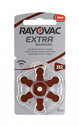 RAYOVAC    312MF, mercury free, 1.4V, 6 312MF