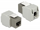 DELOCK Keystone module RJ45 86342, Cat 6 UTP, γκρι 86342