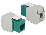 DELOCK Keystone module RJ45 86349, Cat 6 UTP, πράσινο 86349