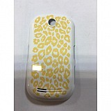 Samsung S3650 Battery Cover yellow white ORIGINAL