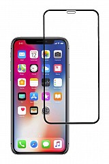 POWERTECH Tempered Glass 5D, Full Glue, iPhone 11 Pro, μαύρο TGC-0357