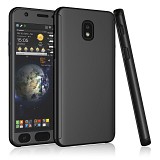 360 Full Cover & Temp.Glass Samsung J7 18 Black