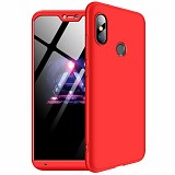 360 Full Cover & Temp.Glass Xiaomi Mi A2 Lite/Redmi 6 Pro Red