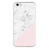 Silicon Marble Case iPhone 6/6s Plus SM9 White/Pink