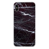 Silicon Marble Case iPhone X/XS SM14 Black/White