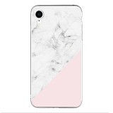 Silicon Marble Case iPhone XR SM9 White/Pink