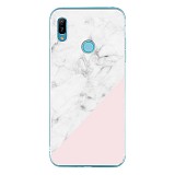 Silicon Marble Case Huawei Y6 19 SM9 White/Pink