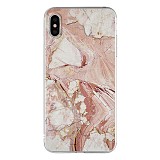 Silicon Marble Case iPhone XS MAX SM6 White/Brown