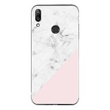 Silicon Marble Case Xiaomi Note 7/7 Pro SM9 White/Pink