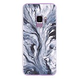 Silicon Marble Case Samsung S9 SM2 Blue/White