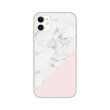 Silicon Marble Case iPhone 11 Pro SM9 White/Pink