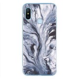 Silicon Marble Case Xiaomi Note6 Pro SM2 Blue/White