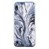 Silicon Marble Case Samsung A10/M10 SM2 Blue/White