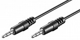 GOOBAY καλώδιο ήχου 3.5mm 51658, 3 pin stereo, copper, 1.5m, μαύρο 51658