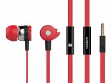 CELEBRAT earphones   D1, 3.5mm, 10mm, 1.2m flat,  D1-RD