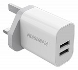 ROCKROSE     UK Casa A2, 2x USB, 2.4A 12W,  RRTC02UK