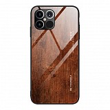 Bodycell Back Cover Wood Temp.Glass For iPhone 12 /12 Pro