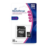 MediaRange Micro SDHC Class 10 With SD Adaptor 4 GB (High Capacity) (MR956)