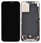 TW INCELL LCD για iPhone 12 Pro Max, camera-sensor ring, earmesh, μαύρη ILCD-024