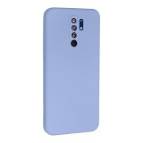 Bodycell Square Liquid Silicon Case Xiaomi Redmi 9/Poco M2 Light Blue