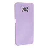 Bodycell Square Liquid Silicon Case Xiaomi Poco X3 NFC/X3 Pro Light Violet