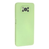 Bodycell Square Liquid Silicon Case Xiaomi Poco X3 NFC/X3 Pro Light Green