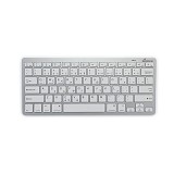 MediaRange Compact-sized Bluetooth 5.0 keyboard with 78 ultraflat keys Silver (MROS132-GR)