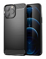 POWERTECH Θήκη Carbon MOB-1656 για iPhone 13 Pro Max, μαύρη MOB-1656