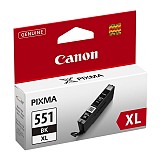 Canon  Inkjet CLI-551BK XL Black (6443B001) (CANCLI-551BKXL)