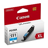 Canon  Inkjet CLI-551C XL Cyan (6444B001) (CANCLI-551CXL)