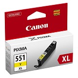 Canon  Inkjet CLI-551YXL Yellow (6446B001) (CANCLI-551YXL)