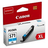 Canon  Inkjet CLI-571C XL Cyan (0332C001) (CANCLI-571CXL)