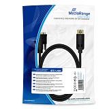  MediaRange DVI to DisplayPort connection, gold-plated, DVI-D socket (24+1 Pin)/DP plug, 2.0m, black (MRCS131)