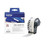 Brother DK-22210 Continuous Paper Label Roll ? Black on White, 29mm wide (DK22210) (BRODK22210)