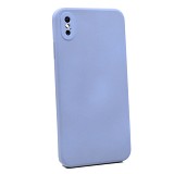 Bodycell Square Liquid Silicon Case iPhone XS MAX Light Blue