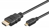 GOOBAY καλώδιο micro HDMI σε HDMI 53786 με Ethernet, 4K/60Hz, 3m, μαύρο 53786