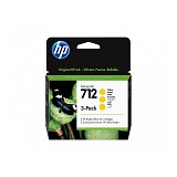 HP  Inkjet No.712 Yellow 3-Pack (3ED79A) (HP3ED79A)