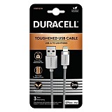   USB 2.0 Duracell Braided Kevlar USB A to MFI Lightning 2m 