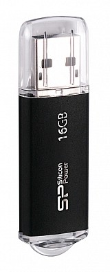 SILICON POWER USB Flash Drive Ultima II-I, 16GB, USB 2.0, μαύρο SP016GBUF2M01V1K