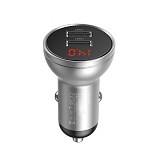 Baseus Car Charger Digital Display  (24W)  (CCBX-0S) (BASCCBX-0S)