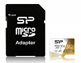 SILICON POWER   microSDXC Superior Pro, 512GB, Class 10 UHS-I U3 A1 V30 SP512GBSTXDU3V20AB