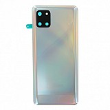 Samsung Galaxy Note 10 Lite BatteryCover+Camera Lens Aura Glow Silver ORIGINAL