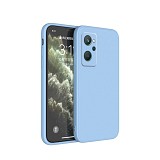 Bodycell Square Liquid Silicon Case Realme 9i 4G Light Blue