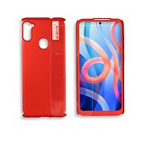 360 Full Cover & Temp.Glass Samsung A11/M11 Red