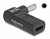 DELOCK αντάπτορας τροφοδοσίας 60007, USB-C σε Dell 4.5x3mm, 90°, μαύρος 60007