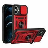 Bodycell Armor Slide Cover Case iPhone 12  Red