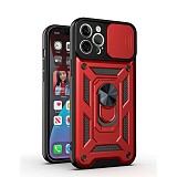 Bodycell Armor Slide Cover Case iPhone 13 Pro  Red